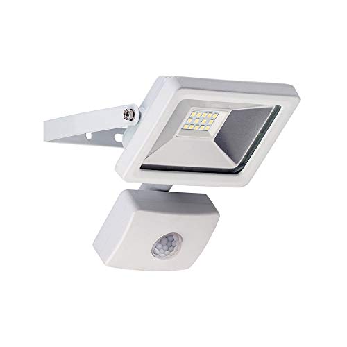 Preisvergleich Produktbild Goobay 10W LED Flutlicht mit Bewegungsmelder, Glas, Weiß