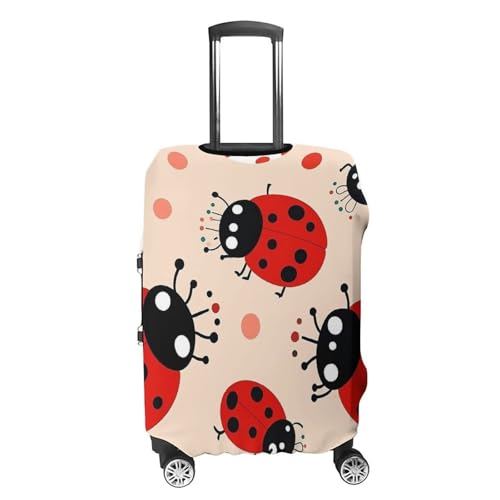 Carry on Luggage Cover Cute Ladybug Suitcase Covers for Luggages Tsa Approved Travel Luggage Sleeve Protector Elastic Suitcase Protector Anti-Scratch Washable Fits 19-30 Inch Case -S4
