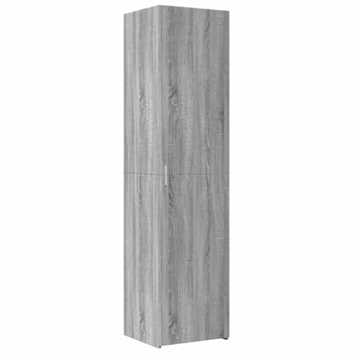 vidaXL Buffet Haut Sonoma Gris 45x42,5x185 cm Bois d'ingénierie, Buffet, Armoire de Rangement,...