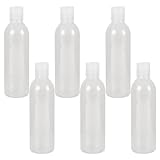 SEWACC Kunststoff Shampoo Flasche 250 ml 6 Stück Nachfüllbare Flaschen mit Auslaufsicherem...