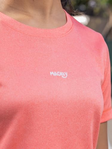 Image of mackly Kids Unisex Round Neck Sports T-Shirt | Soft, Breathable Activewear for Boys & Girls, Perfect for Sports & Play