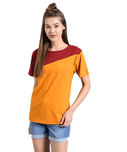 Image of KOTTY Women's Solid Regular Fit T-Shirt