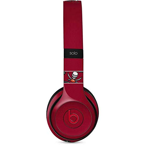 Skinit Decal Audio Skin Compatible with Beats Solo 2 Wireless - Officially Licensed NFL Tampa Bay Buccaneers Zone Block Design