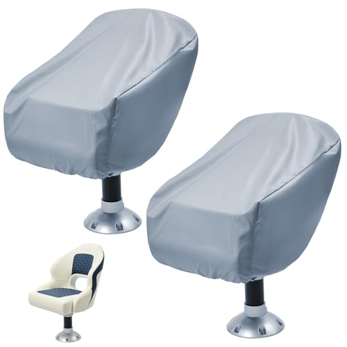 2 Pack Boat Seat Covers - Waterproof 900D Heavy Duty...