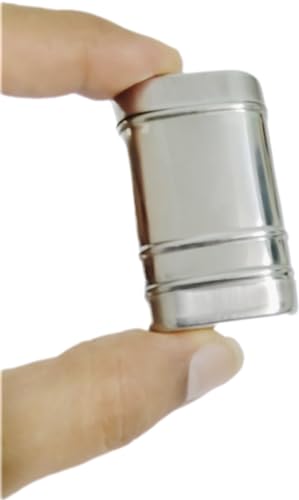 Small Chuna Dani Dabi Tobacco Chunauti Khaini Lime Dibbi for Men Metal Box Katha Container Stainless Steel Dabbi, 5.5L X 3W, Pack of 2 (Rectangular)