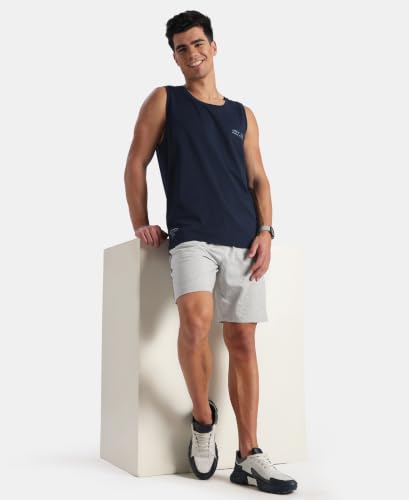 Image of Jockey 9928 Men Super Combed Cotton Rich Graphic Printed Tank Top