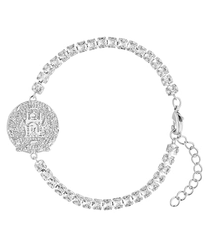d'origine Bracelet avec blason de l'Afghanistan - Zircon cubique - Chaîne Afghanistan - Chaîne de drapeau afghanistan - Bijoux Afghanistan - Bijoux Afghanistan pour femme