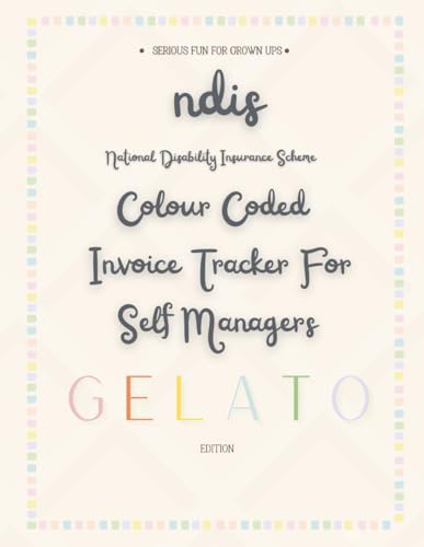Colour Coded NDIS Invoice Tracker for Self Managers: Gelato Edition