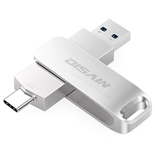 USB C Flash Drive, DISAIN 128GB USB 3.1 Type C Thumb Drive, 2