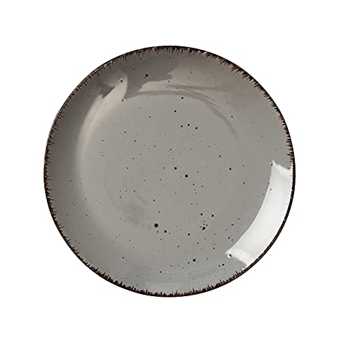 Safdie & Co. Utopia 16 Piece Dinnerware Set, Service For 4, Fiesta Dinnerware, Home Trends And Home Food Network Essentials, Stoneware Dinner Plates, Grey, 16" L X 12" W X 15" H #TOP3