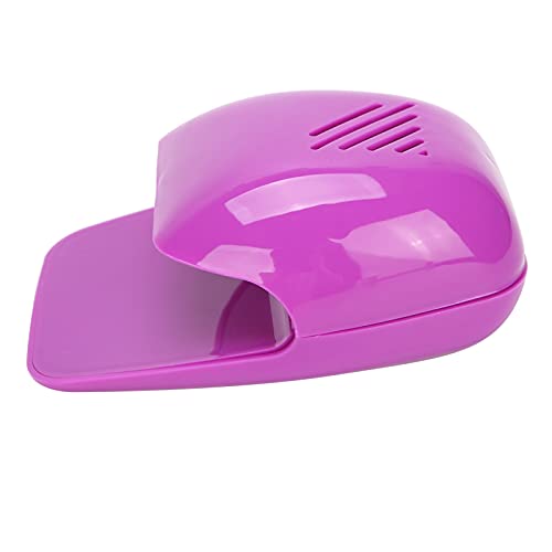 Soplador de uñas profesional para esmalte de uñas, portátil, secador de gel, soplador de uñas alimentado por batería, herramienta de manicura para salón de belleza en casa, morado