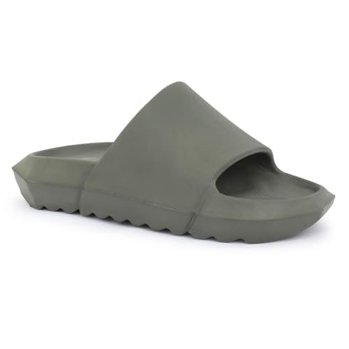 Image of Hygear Men's Geometry EVA Slides | Ultra Soft Cushion | Lightweight | Waterproof | Stylish |Anti-Skid | Comfortable Everyday Slides for Men