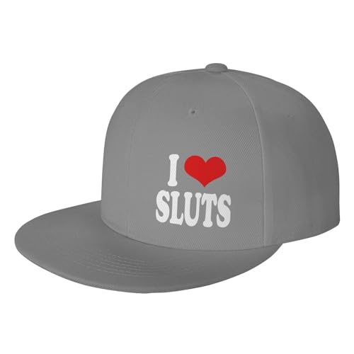 I Love Sluts Adjustable Outdoor Baseball Hat Flat Hat2