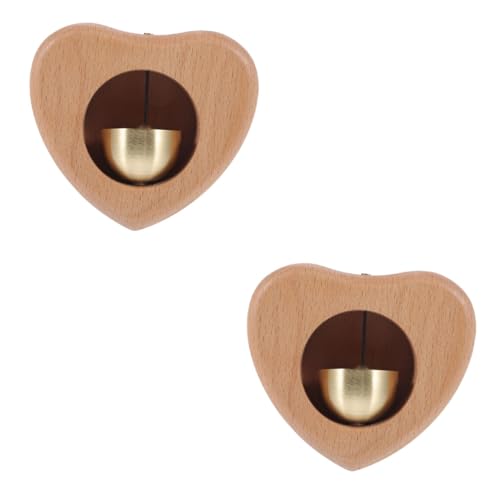 Operitacx 2 Pezzi Dozione della porta a forma di cuore arredamento CHIME DI INGRESSO DELLA PORTA SHOP congelatore campanello della porta dettaglio campanello d'ingresso