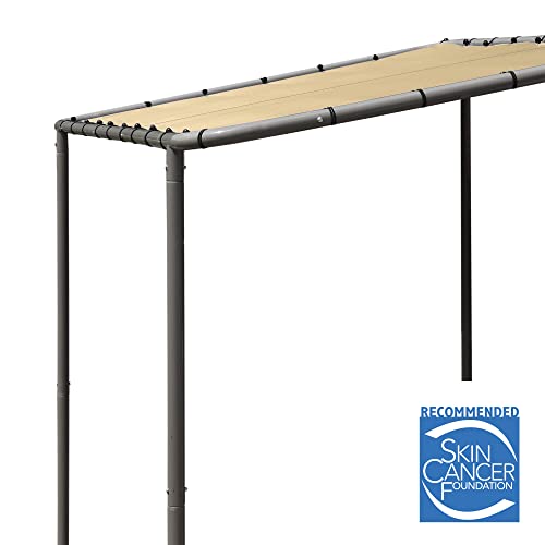Shelterlogic 22516 10' X 6' Solano Gazebo Canopy Charcoal Carbon Steel Frame And Marzipan Water-Resistant And Sun Protection Tan Cover thumb #13