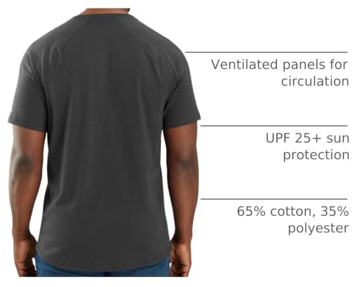 Image of Carhartt Men's Force Relaxed Fit Midweight Short-Sleeve Pocket T-Shirt
