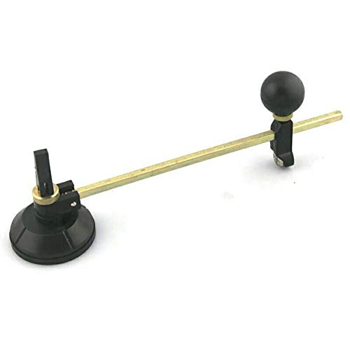 BESTEU Coupe-Verre Circulaire Ajustable de 60 cm avec Outil de Coupe de Cercle à Ventouse Cover