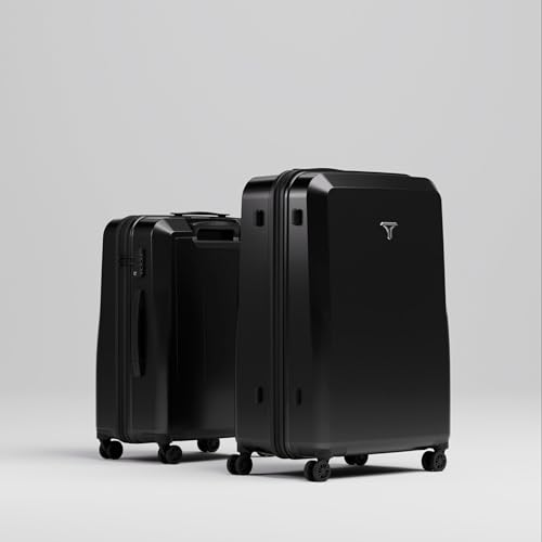 Image of Check-in Combo (Large - 75cm and Medium - 65cm) Trolley Bag & Free Backpack, Built-in Digital Weighing Scale, Cup Holder, 8 Smooth Wheels, ABS Hooks, PC Hard-Shell (Checkin Combo, Space)
