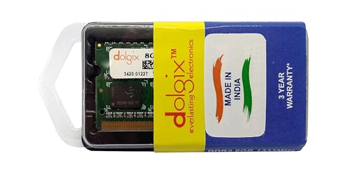 Image of Dolgix 8GB DDR3-8ic | 1600MHz Laptop RAM | Notebook RAM |Laptop-Memory | SO-DIMM | CL-11 | PC3-12800 | 1Rx8 Single Rank | 3 -Years Warranty- (Made in India)