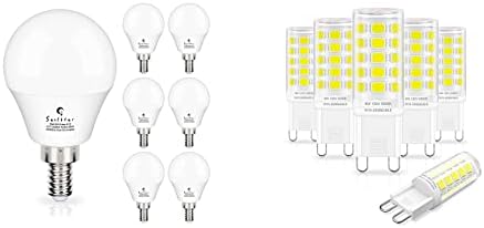 Sailstar Daylight White LED Bulbs 6 Pack& Daylight G9 Bulbs, 6 Pack