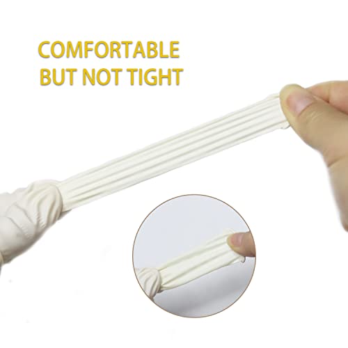 First Aid Finger Cots 200 Piece Finger Covers Finger Protectors Fingertips Protector Disposable Medium Finger Gloves (White) #TOP1