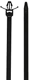 S.G Industries SG-PR150W Push Release Bib, Wide Push-in Fixing Type, Mounting Hole Diameter φ0.1 inches (4.8 mm), Weatherproof, Heat Resistant, Length: 5.9 inches (150 mm), Black, Pack of 500