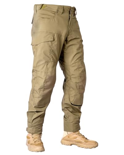 Men’s Tactical Pants Camo Combat Pants Water Resistant Cargo Pants Hiking Paintball Airsoft Hunting NO Knee Pad2