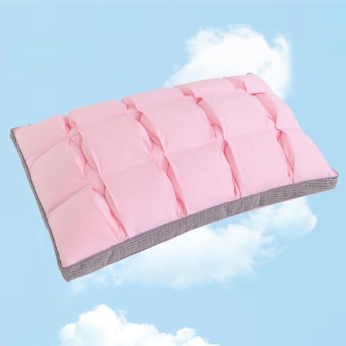 YOUR MOON Soft Pillow Queen for Sleeping, Super Soft Support Down Alternative Pillow, 100% Cotton Shell Luxury Comfy Fluffy Bed Pillows for Sleep(Pink) Pink Queen (Pack of 1)