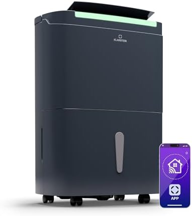 Klarstein DryFy Connect 30L Deshumidificador Inteligente, WiFi, 3...
