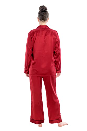 Women's Luxury Mulberry Silk Sleepwear 100% Silk Pajamas Set2
