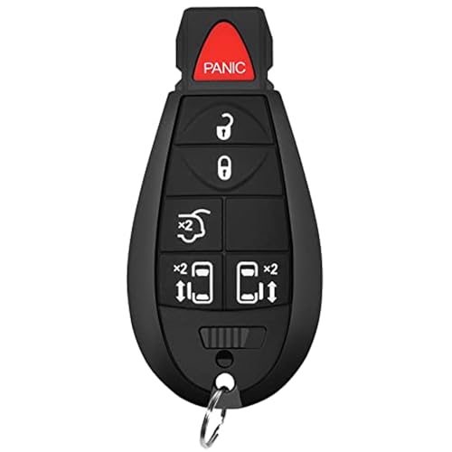 SaverRemotes 6 Button Key Fob Compatible for 2008-2015 Chrysler Town
