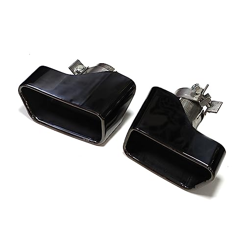 Cola de escape para sustituir puntas desgastadas en 535i y 640i, tubo silenciador cuadrado negro