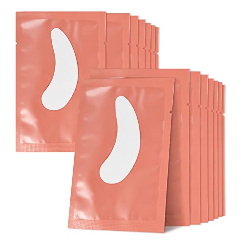 Lunamoon Eye Pads for Eyelash Extension Eyelash Pads Eyelash Extension Pad Eyelash Colouring Pad Eyelash Lifting Pad Eye Gel Patch for Eyelash Extensions 50 works (Willowleaves Pink)