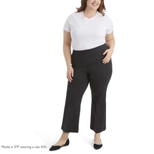 Pantalon évasé stretch Nine West à taille haute galbante unique