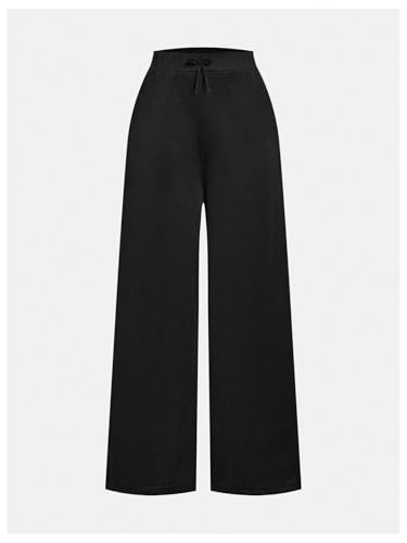 SOLY HUX Girl's Sweatpants 2 Packs Drawstring Waist Wide Leg Baggy Long Pants with Pockets4