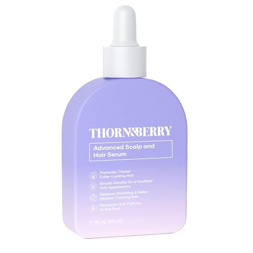 Hair Growth Serum for Thinning Hair | Thicker Fuller Hair Thickening Serum | Rosemary Oil Saw Palmetto Biotin | Multi Peptides Redensyl Topical Caffeine Scalp Serum for Women | Density DHT Blocker
