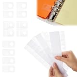 SUPERFINDINGS 300 Stück 3 Stile Stabile Ringbuchaufkleber Klare Lochverstärkeraufkleber mit 9.5mm Löchern für Ringbuchzubehör Papierlochstanzer-Aufkleber selbstklebende Lochetiketten