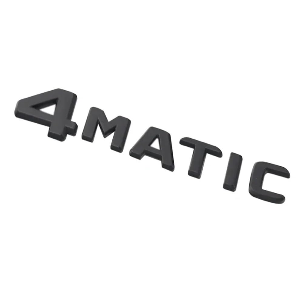 Emblème 4MATIC Mercedes GLS450 Noir Brillant | Badge Autocollant 3D Coffre