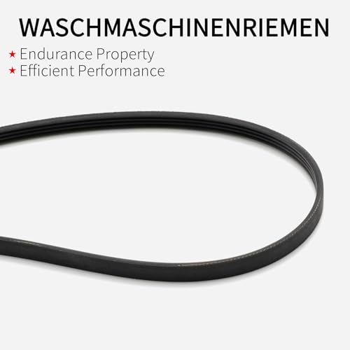 Hoypeyfiy 461971410191 4 Rippen Waschmaschinenriemen, Keilriemen Breite 9 mm Umfang 1238 mm, Ersatz für Hanseatic Ersatz für Whirlpool Ersatz für Bauknecht