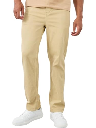Image of Styli Men Regular Fit Mid-Rise Stretchable Jeans | Comfortable Mid Waist Denim Jeans for Men | Ideal for Casual, Office & Travel Wear