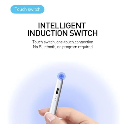 Image of Universal High-Precision Digital Stylus Pen for iPhone, Android, Windows Tablets & All Smartphones | Type-C Rechargeable | Sketching & Note Taking Pen | Includes 2 Replacement Tips (White)