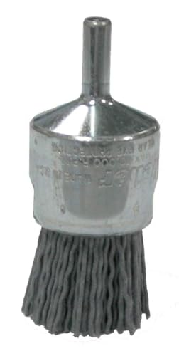 Image of Weiler 10155 Nylox End Brush, 1 inch, 0.22 /320SC Fill, Made in the USA (Pack of 10)