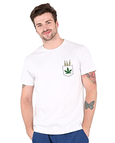Image of Bewakoof Men's Printed 100% Cotton T-Shirt - Regular Fit, Round Neck, Half Sleeves