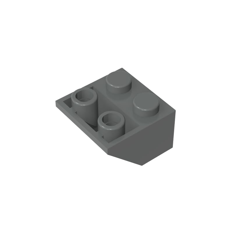 Gobricks 3660 Slope Brick 2x2 45° Inverted Slope 50 Pieces GDS-599 Compatible with Lego Building Blocks Color:Dark Bluish Gray