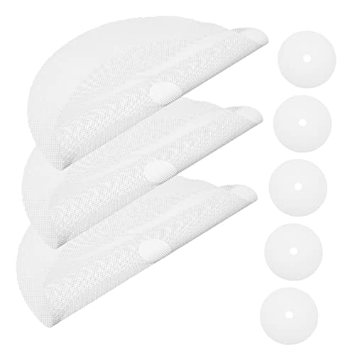 Alipis 8Pcs Silicone Food Dehydrator Liner Mats Non Stick Round Fruit Drying Sheets for Easy Cleaning and Use Dehydrator Trays for Jerky Vegetables and Herbs