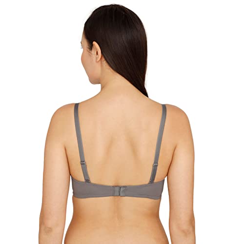 Image of Zivame Padded Non Wired 3 /4th Coverage T Shirt Polyamide Elastane Bra - Red