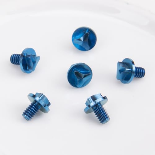 Saidian SD833 6Pcs Titanium Blue Screw Set Knife Handle Screws thumb #5