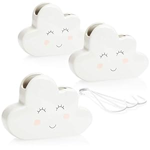 Com-Four 3er Keramik Luftbefeuchter Wolke CF14745