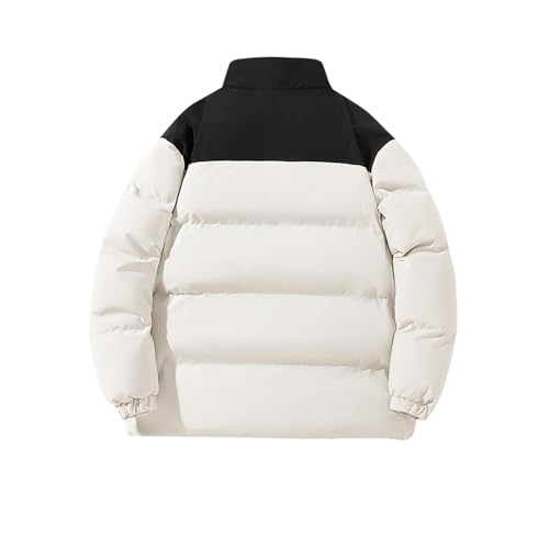 Men's Puffer Jackets Lightweight Warm Windproof Coat Winter Water-Repellent Windbreaker Stand Collar Quilted Jacket2