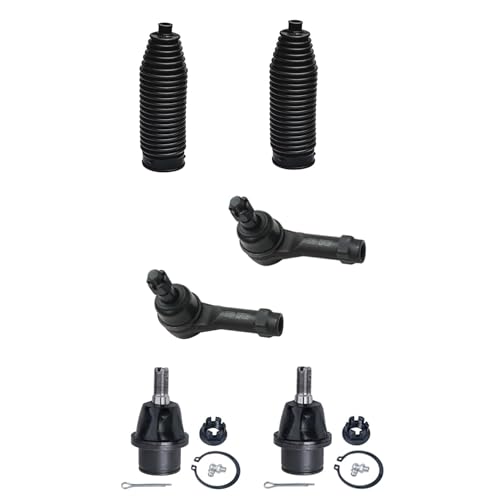 Image of Detroit Axle - 2WD Front End 12pc Suspension Kit for 05-08 Ford F-150 Lincoln Mark LT 2005 2006 2007 2008, 2 Upper Control Arms 2 Lower Ball Joints 4 Outer & Inner Tie Rods 2 Sway Bars 2 Boots Replace